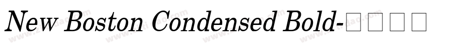 New Boston Condensed Bold字体转换